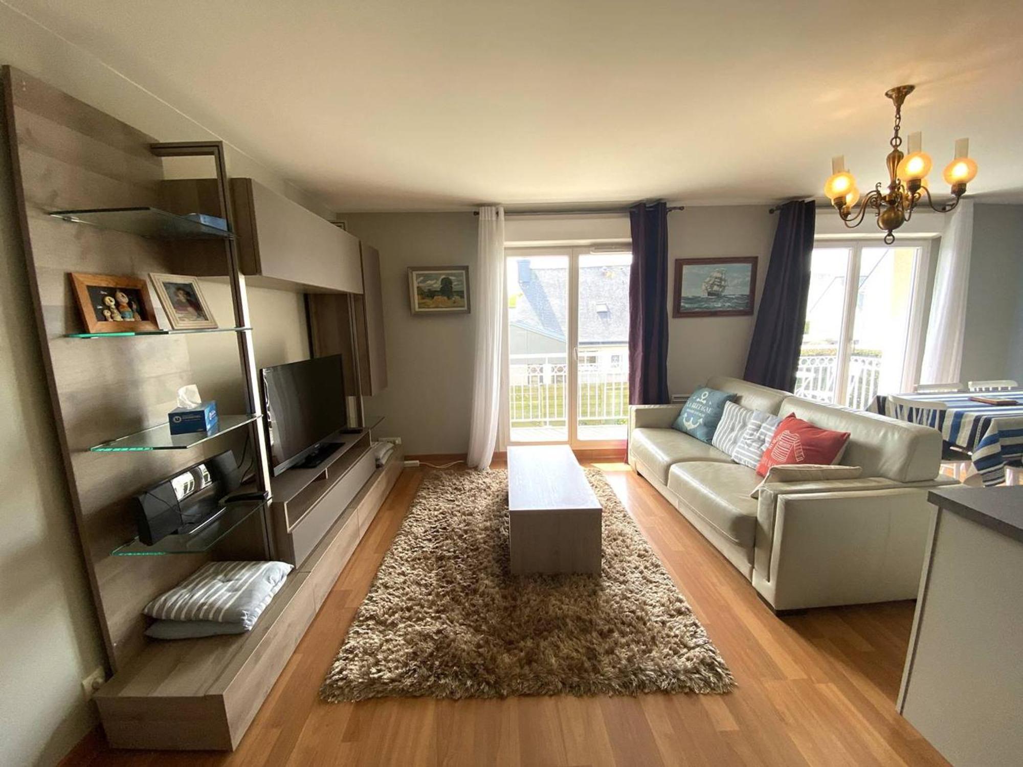 Au Calme Avec Wifi, Balcon, Parking Au Centre De Perros-guirec, A 500m Des Commerces - Fr-1-368-420 Appartement